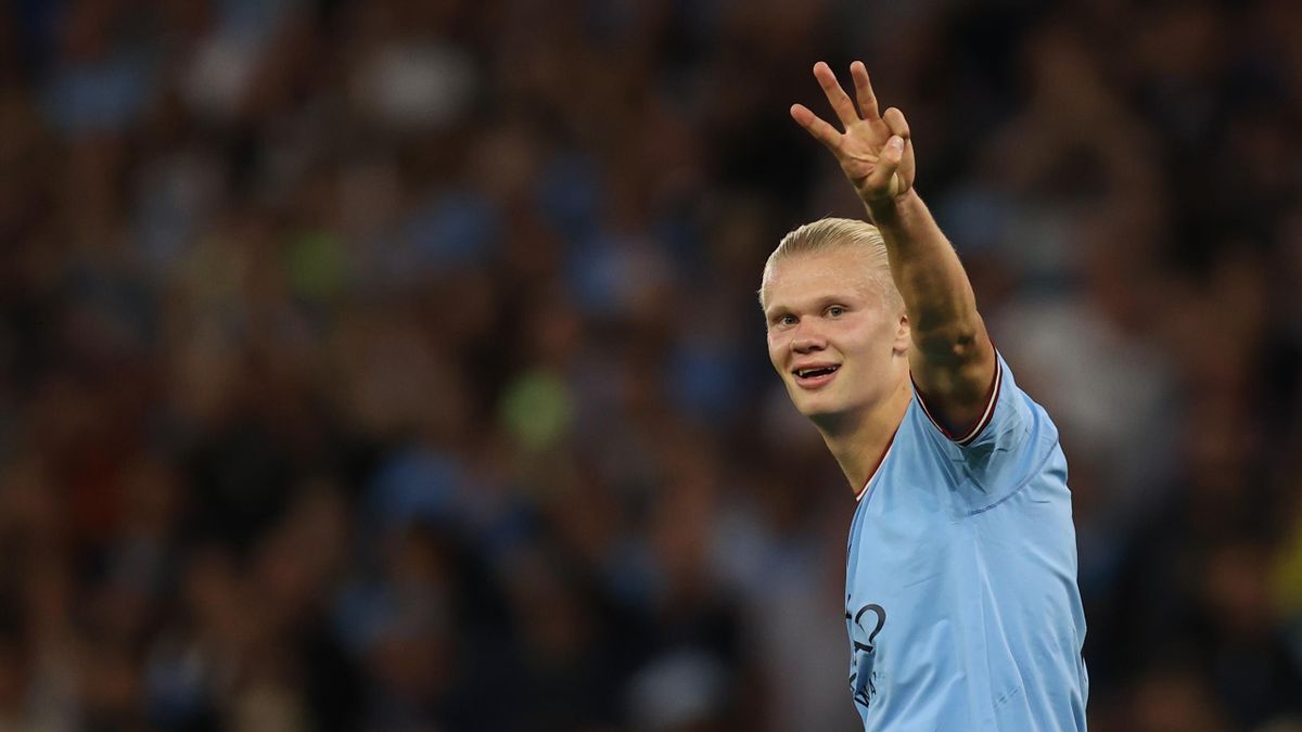 Haaland entre dans l'histoire de la Premier League avec son triplet ...